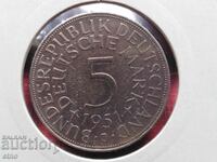 GERMANY 5 MARK 1951 SILVER, COINS, COINS