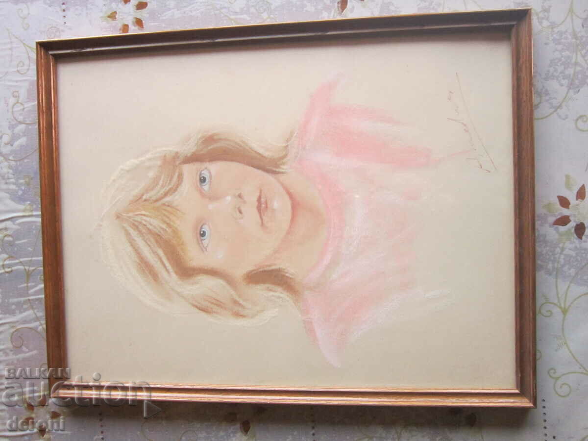 Pastel picture signed with price 180.00 BGN | € 92.03 Pastel picture signed with price 180.00 BGN | € 92.03