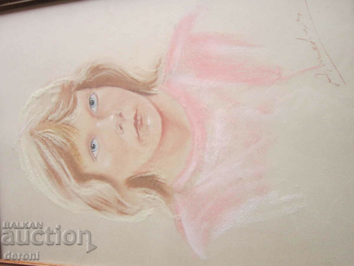 Pastel picture signed - 6 Pastel picture signed - 6