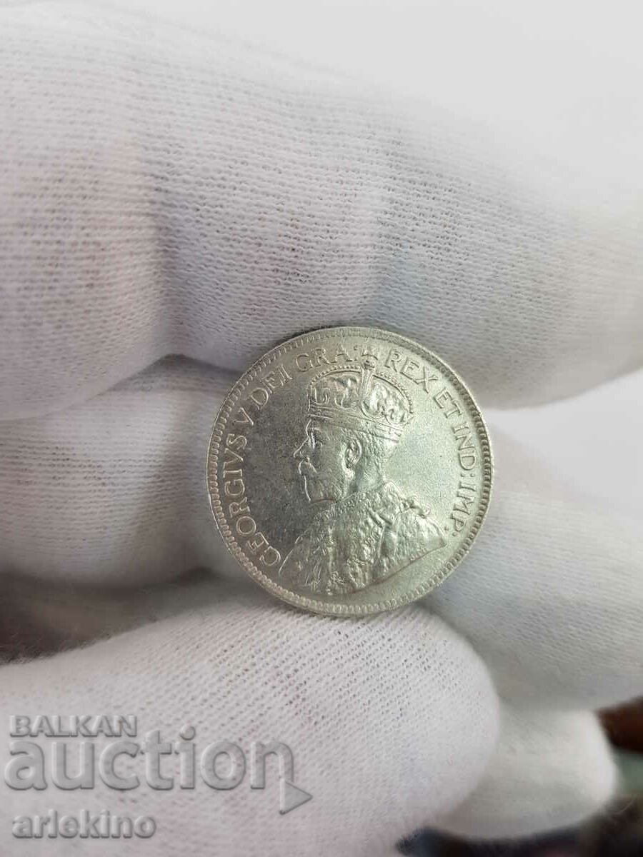 Рядка сребърна монета NINE PIASTRES 1921 Кипър - 6 Рядка сребърна монета NINE PIASTRES 1921 Кипър - 6