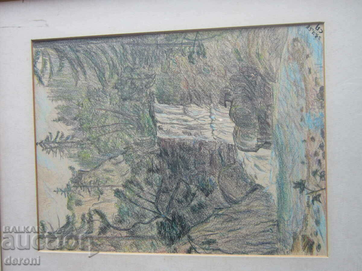 Δημοπρασία Ζωγραφική γραφική υπογραφή 1958