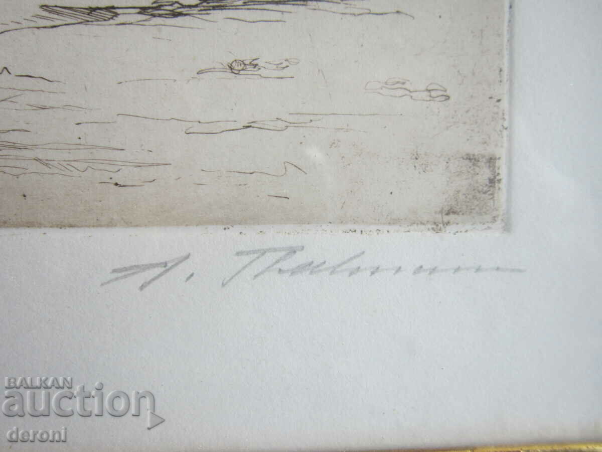 Χαρακτική εικόνα υπογεγραμμένη - 5 Χαρακτική εικόνα υπογεγραμμένη - 5