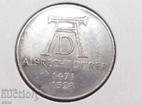GERMANY 5 MARKS 1971, SILVER, ALBRECHT DURER, COINS, COINS