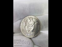 Monedă rară de argint Cehoslovacia 1945-1955