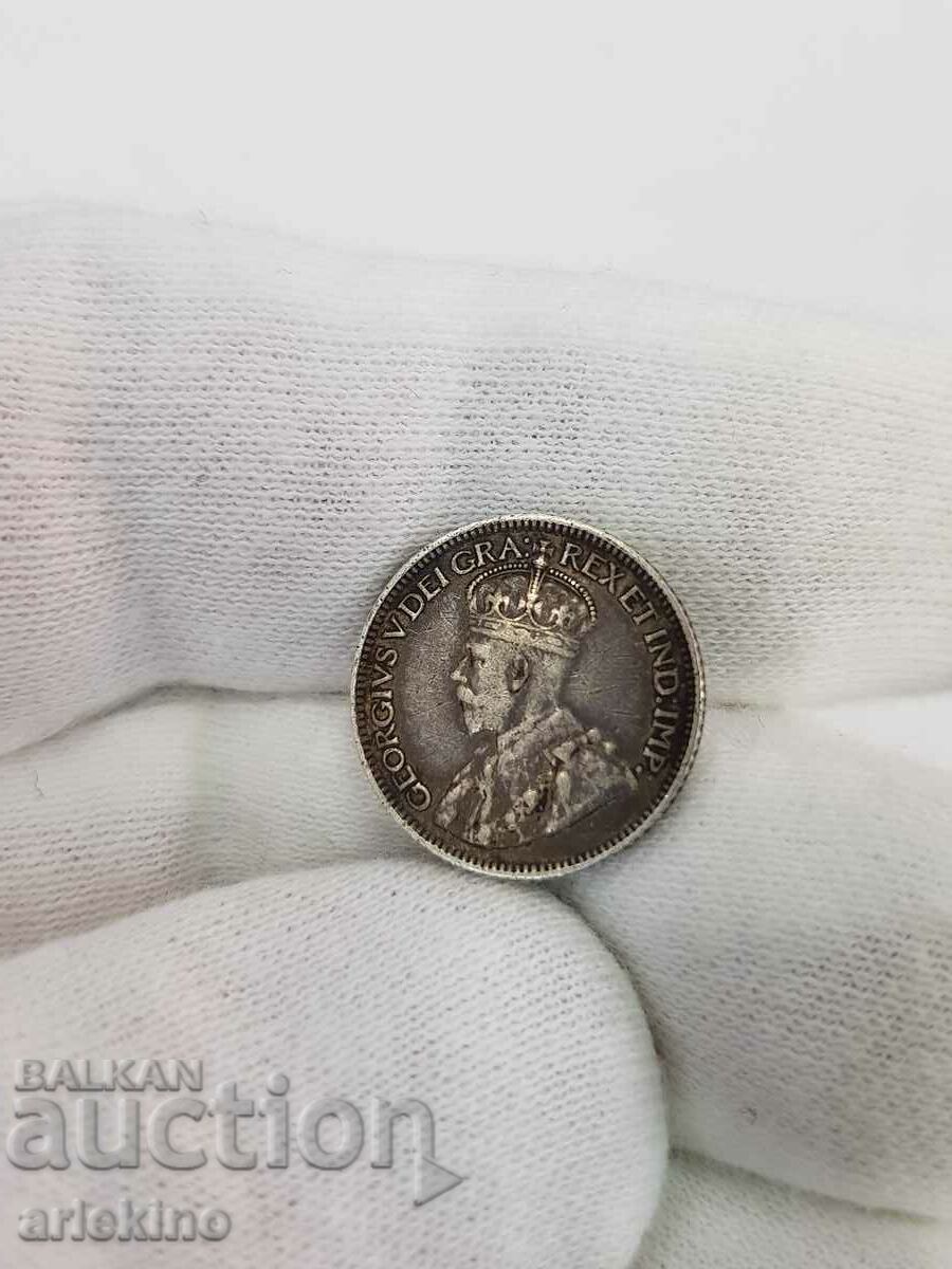 Rare CANADA 10 cents 1913 silver coin - 7 Rare CANADA 10 cents 1913 silver coin - 7