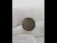 Monedă rară din argint 10 cenți din CANADA 1913