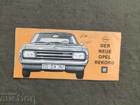 Broșura Opel RekorD
