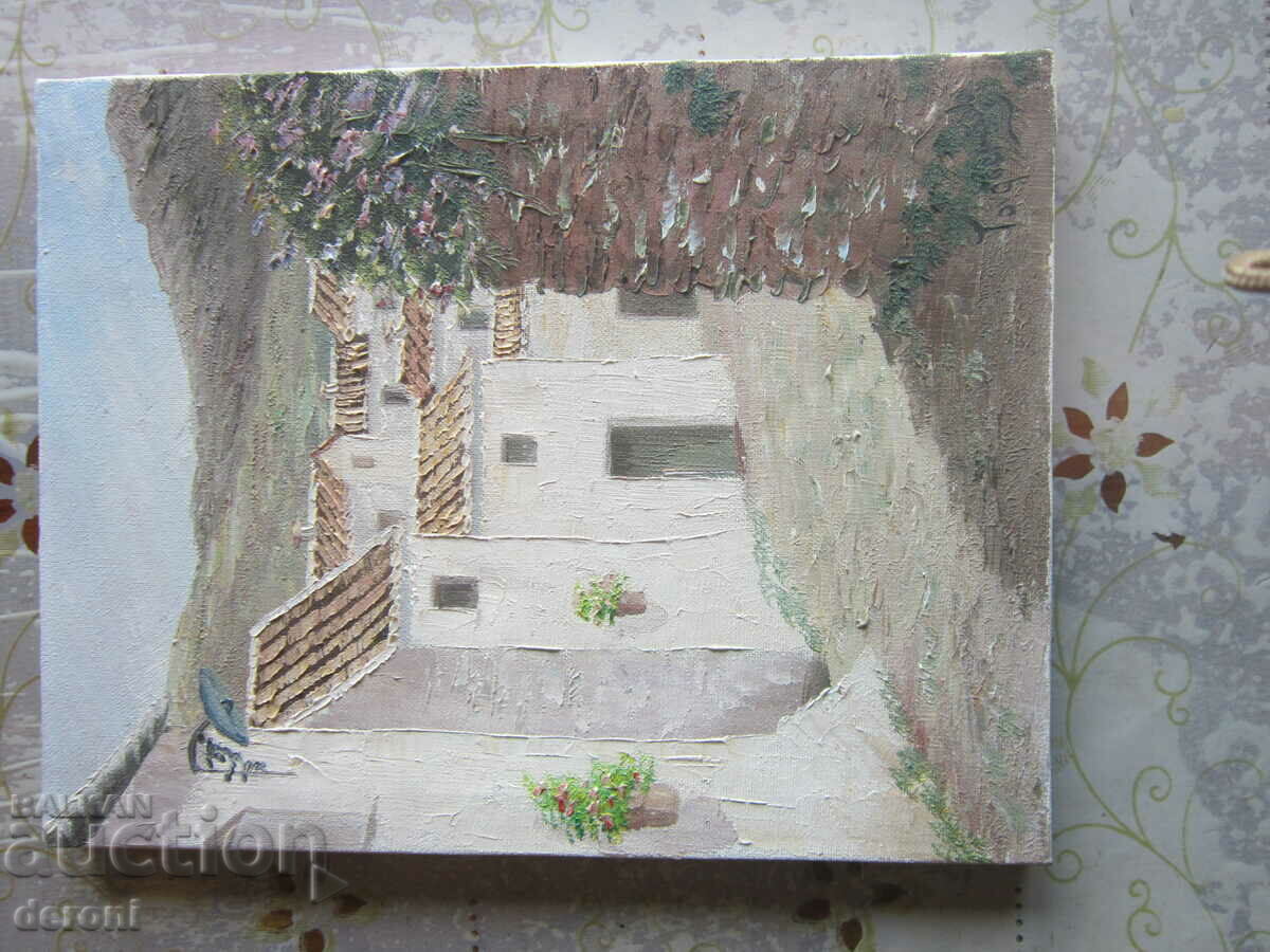 Auction Oil painting on canvas signed Auction Oil painting on canvas signed