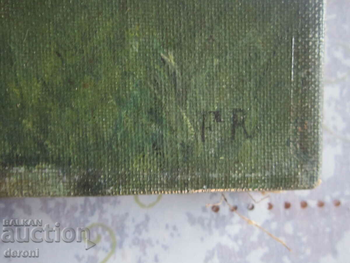 Delivery of Old painting oil on canvas signed 2 Delivery of Old painting oil on canvas signed 2