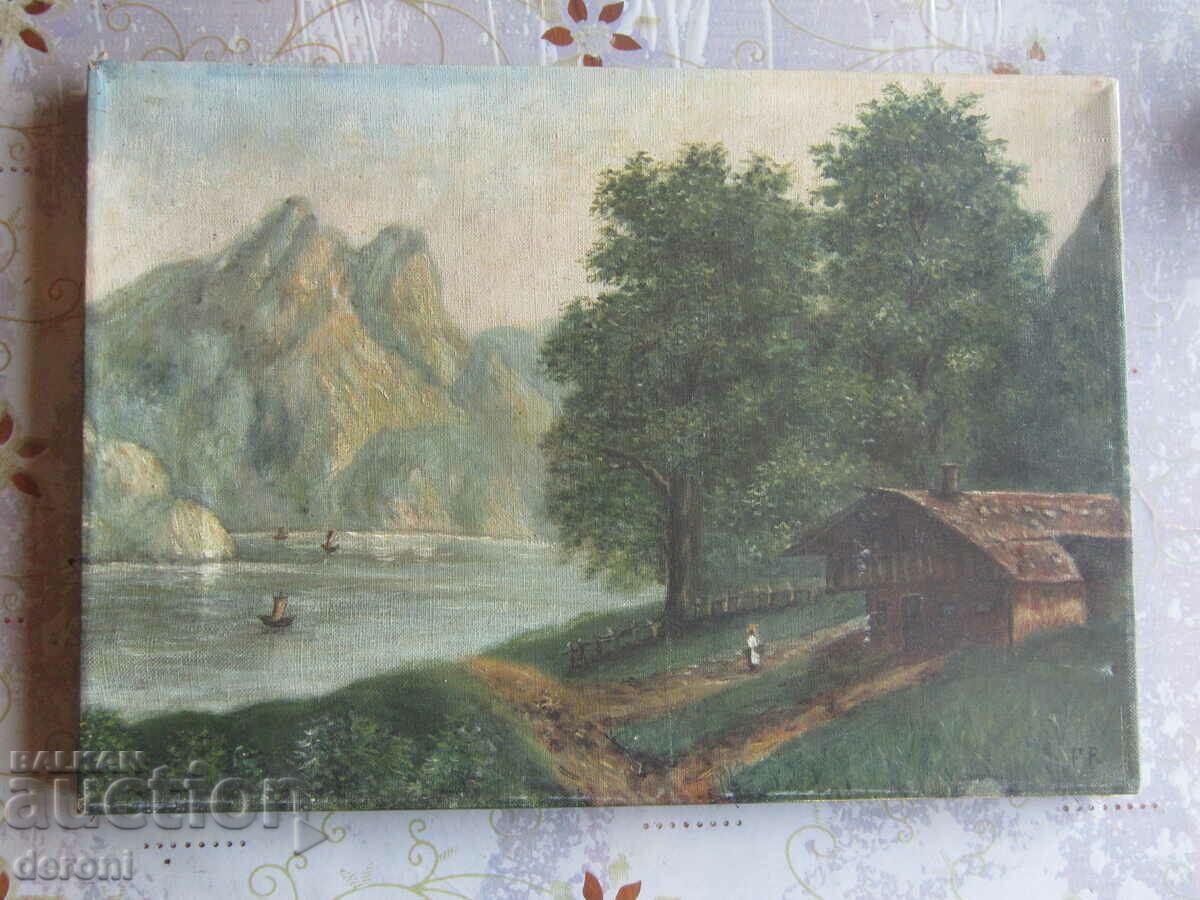 Old painting oil on canvas signed 2 - 5 Old painting oil on canvas signed 2 - 5