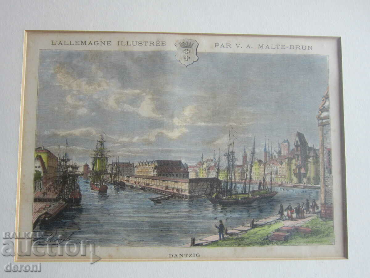 Delivery of Original old engraving picture with certificate