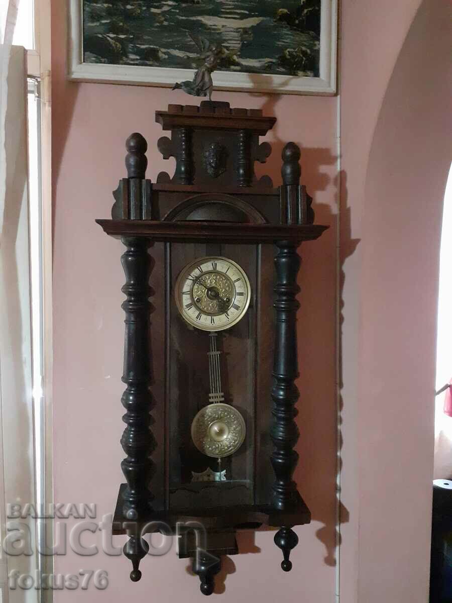 Old French antique wall clock over 120 years old with price 1200.00 BGN | € 613.55 Old French antique wall clock over 120 years old with price 1200.00 BGN | € 613.55