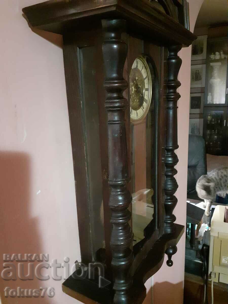 Auction Old French antique wall clock over 120 years old Auction Old French antique wall clock over 120 years old