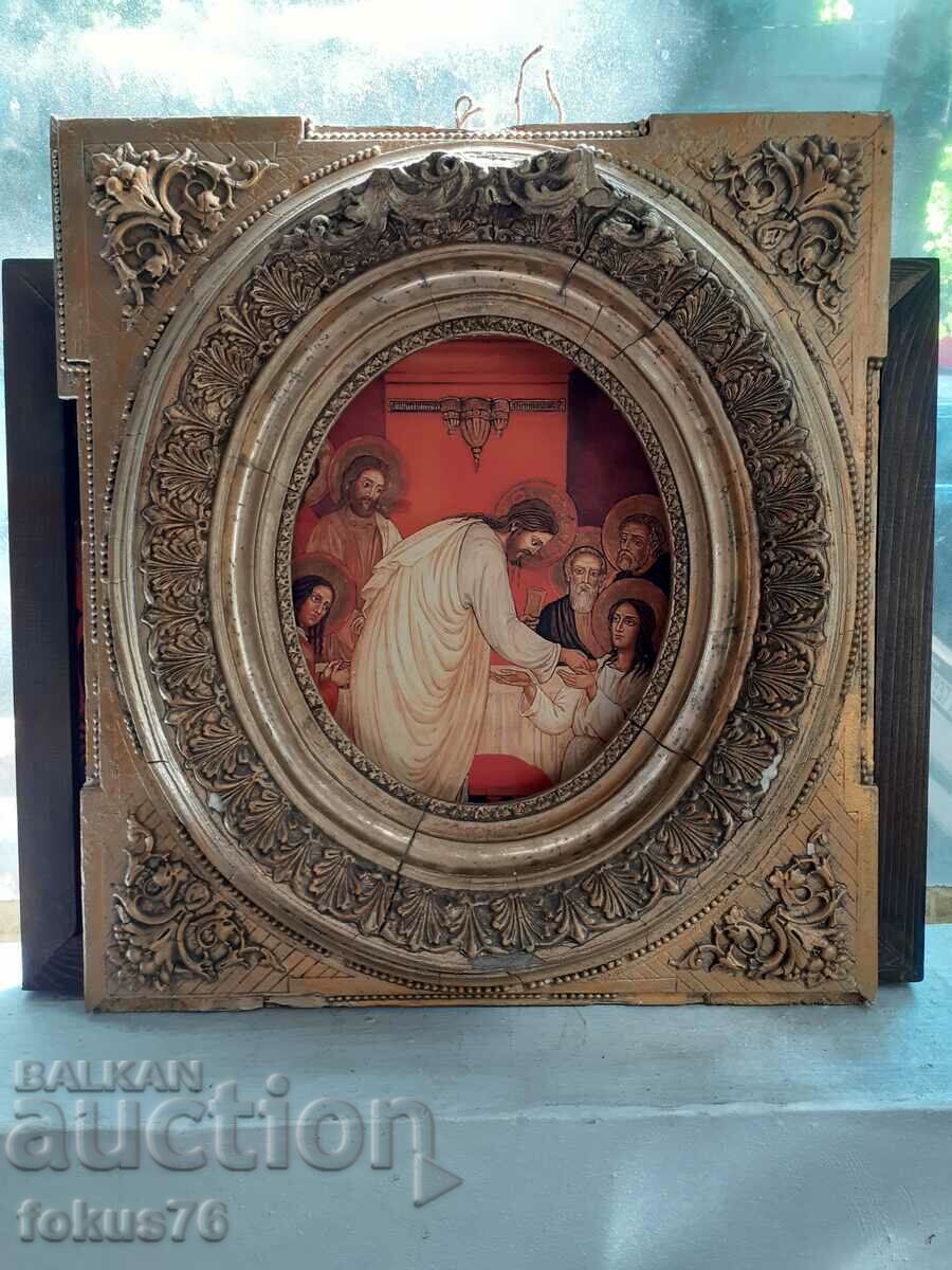 Πολύ παλιό μπαρόκ ξύλινο και γύψινο πλαίσιο αντίκα άνω των 130 ετών. με τιμή 1400.00 BGN | € 715.81 Πολύ παλιό μπαρόκ ξύλινο και γύψινο πλαίσιο αντίκα άνω των 130 ετών. με τιμή 1400.00 BGN | € 715.81