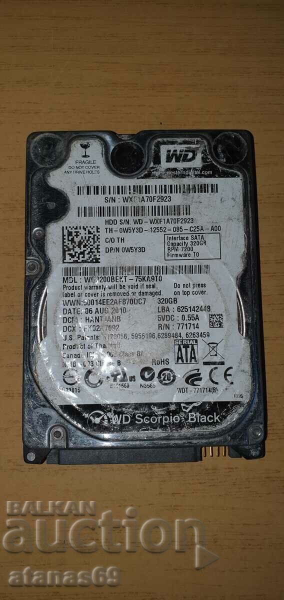 Hard disk laptop 320 GB - deșeuri electronice #2
