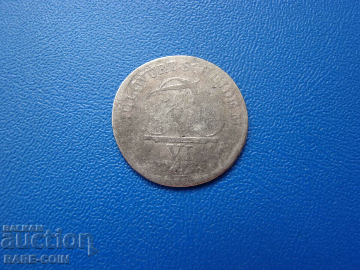 RS(41) Württemberg 6 Kreuzer 1808 Rar cu preț € 7.67 | 15.00 BGN