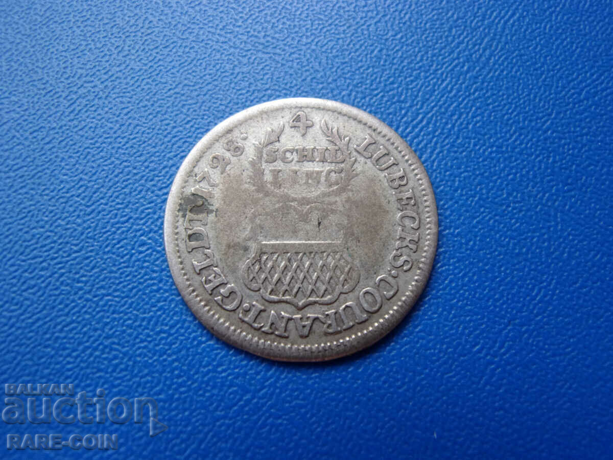 RS(41) Lübeck-Free City 4 șilingi 1728 J.J.J. Rar cu preț € 28.12 | 55.00 BGN RS(41) Lübeck-Free City 4 șilingi 1728 J.J.J. Rar cu preț € 28.12 | 55.00 BGN