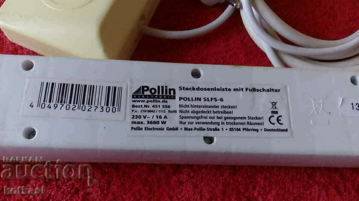 Extension cord with 6 sockets circuit breaker 1.50 m. tested works - 6 Extension cord with 6 sockets circuit breaker 1.50 m. tested works - 6