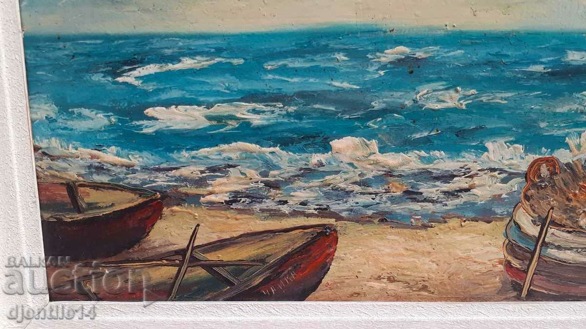 Auction painting, oil on canvas Auction painting, oil on canvas