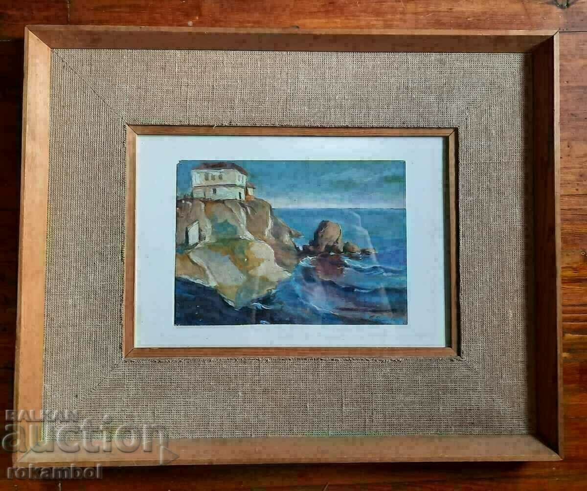 Παλαιός πίνακας του καλλιτέχνη Georgi Velchev, Σωζόπολη με τιμή 5000.00 BGN | € 2556.46 Παλαιός πίνακας του καλλιτέχνη Georgi Velchev, Σωζόπολη με τιμή 5000.00 BGN | € 2556.46