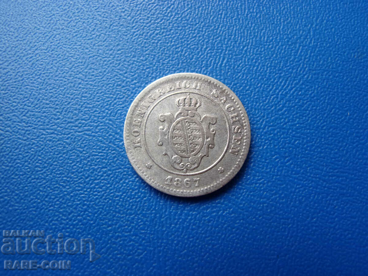 RS(41) Regatul Saxonia 10 Pfennig -1 Grosz 1867 B Rar cu preț € 17.90 | 35.01 BGN