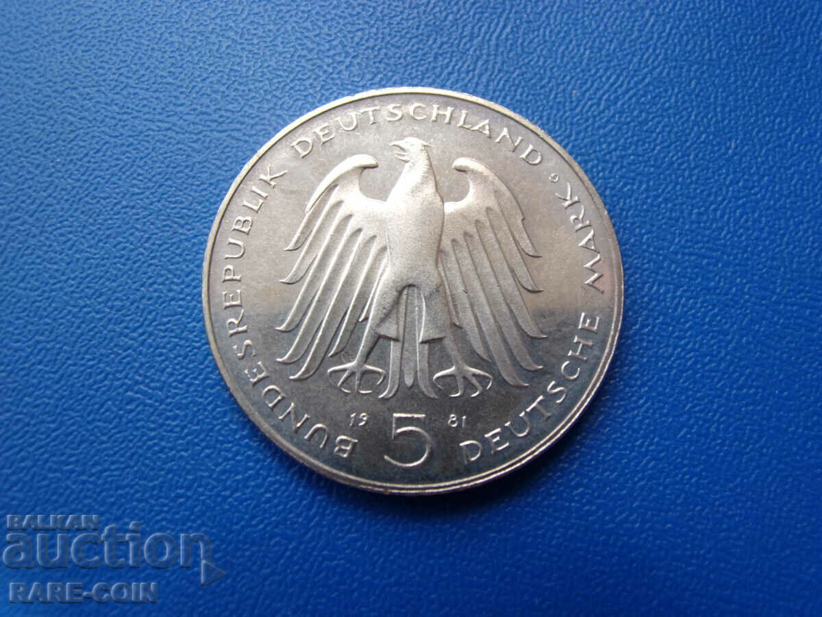RS(41) FRG Germania 5 Timbre 1981 G Karlsruhe UNC Rare cu preț € 6.14 | 12.01 BGN