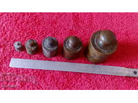 Old bronze weights scale scale