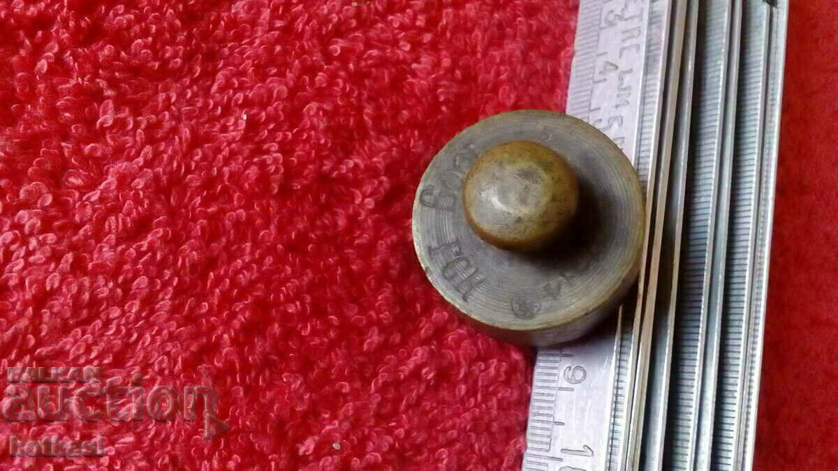 Old bronze weight 100 grams scale scale 1916 marks - 5 Old bronze weight 100 grams scale scale 1916 marks - 5