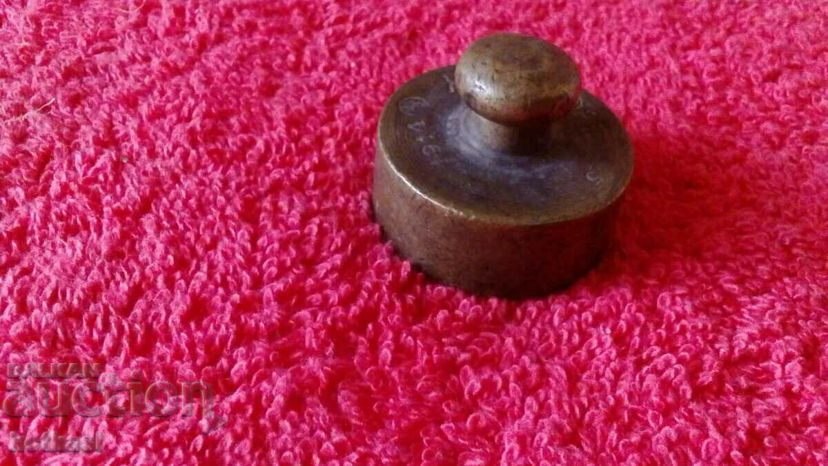 Old bronze weight 100 grams scale scale 1916 marks - 7 Old bronze weight 100 grams scale scale 1916 marks - 7