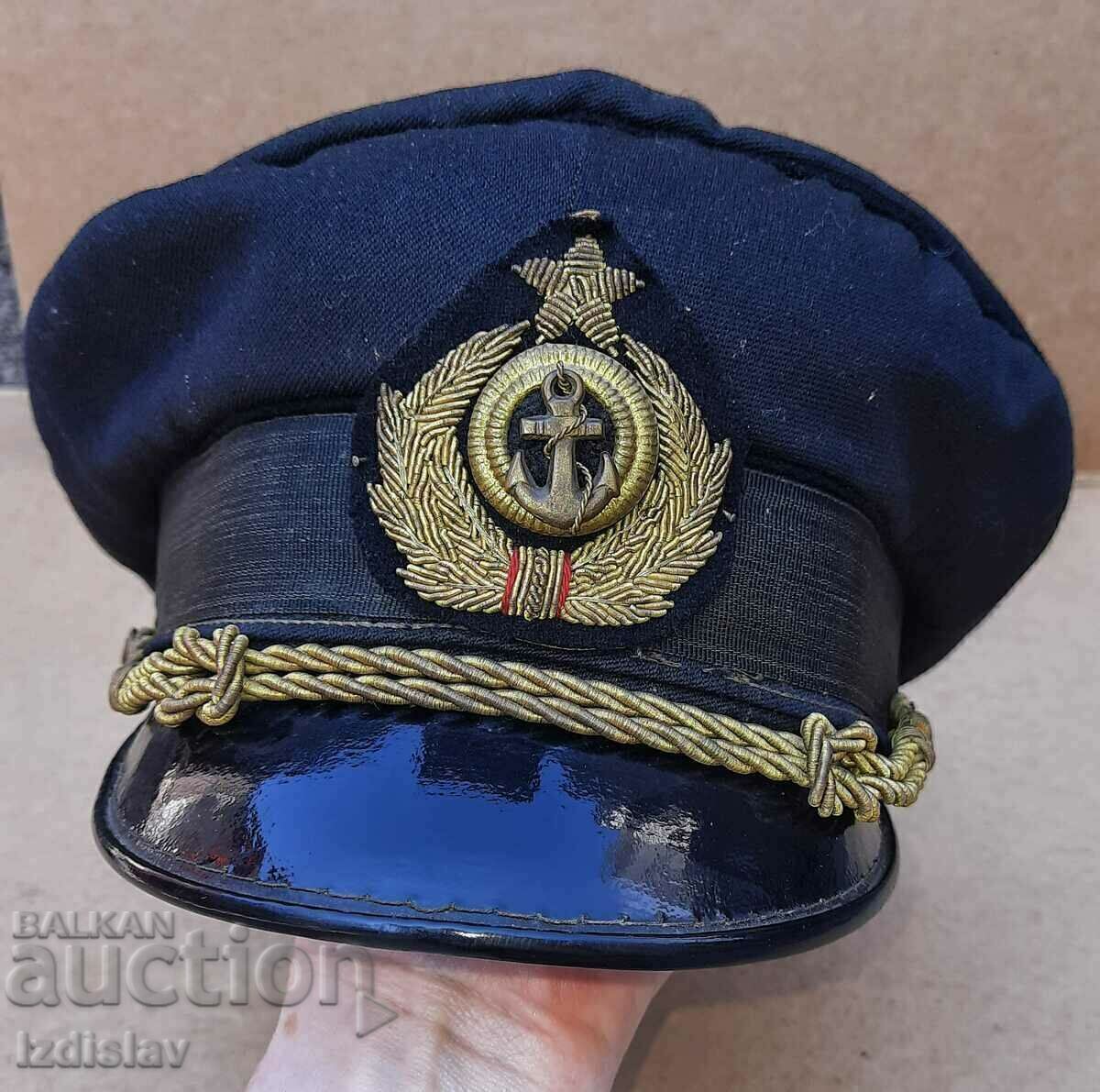 Παράδοση Παλιό ναυτικό καπέλο με κοκαδάκι πρώιμο Soc