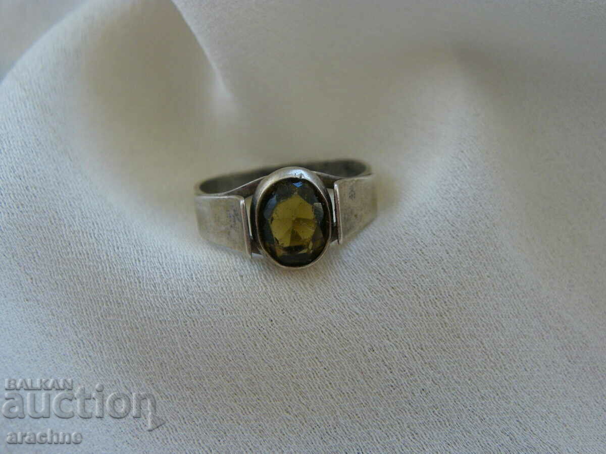 Delivery of Rare Old Silver German Fluorescent Fluorite Ring Delivery of Rare Old Silver German Fluorescent Fluorite Ring
