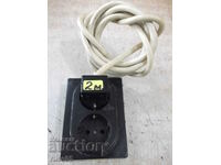 Extension cord with two sockets - 2 m. - 129