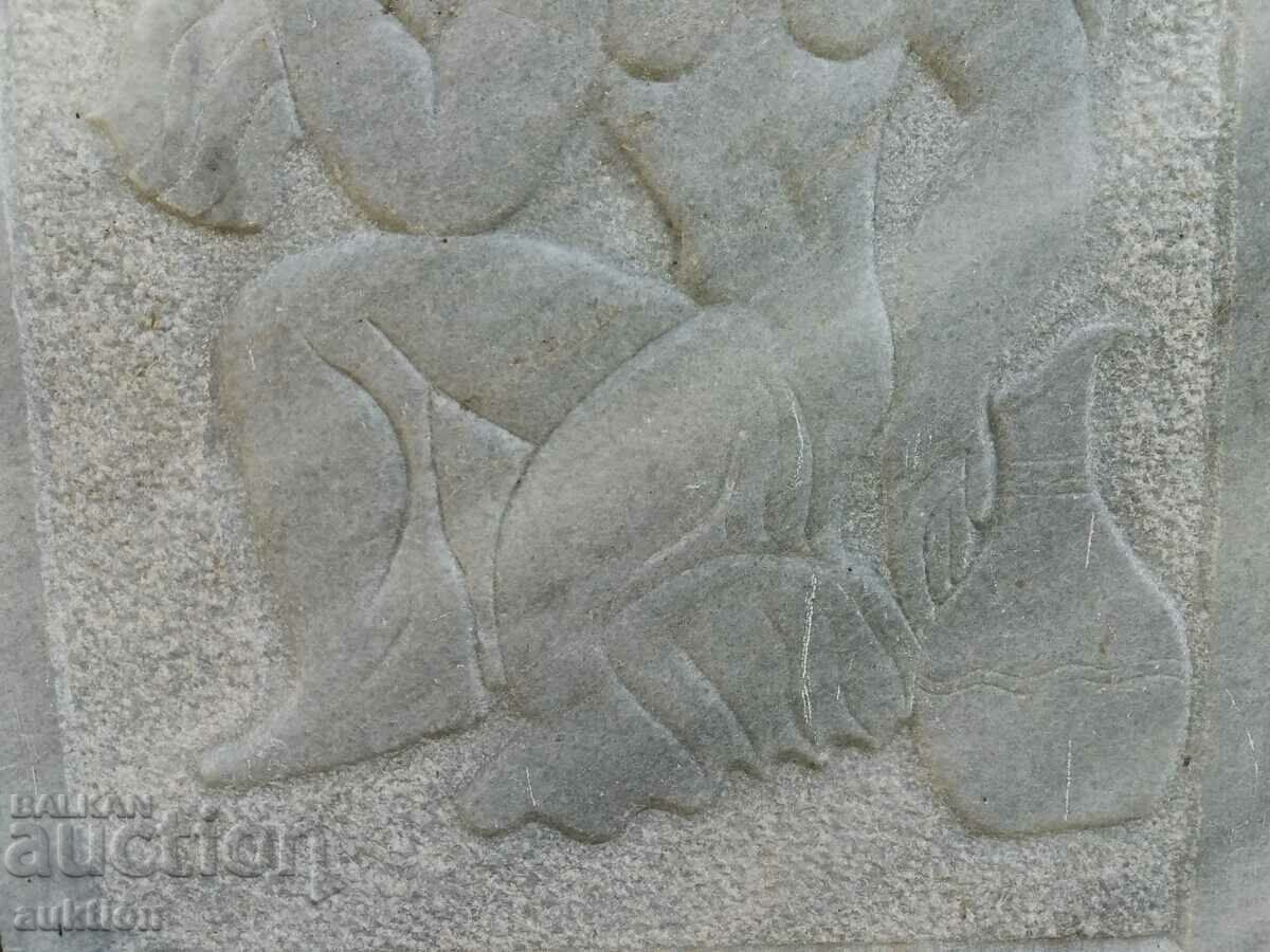 UNIQUE MARBLE SLAB WITH A FIGURE OF A WOMAN BY HAND - 6 UNIQUE MARBLE SLAB WITH A FIGURE OF A WOMAN BY HAND - 6