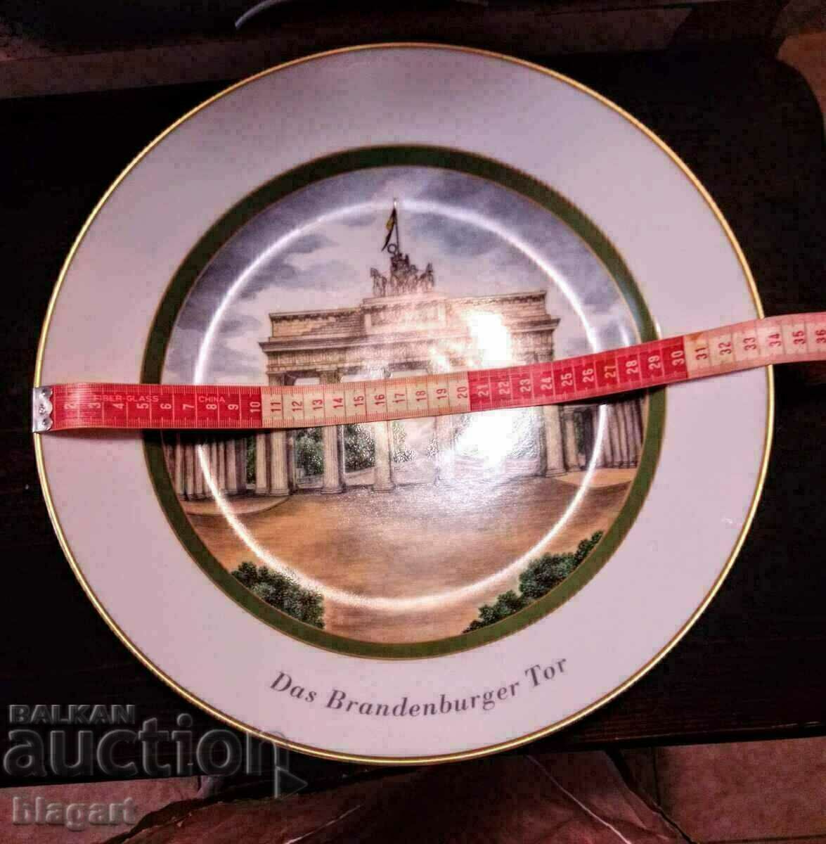 "The Brandenburg Gate" - porcelain, plate - Germany with price 49.00 BGN | € 25.05 "The Brandenburg Gate" - porcelain, plate - Germany with price 49.00 BGN | € 25.05