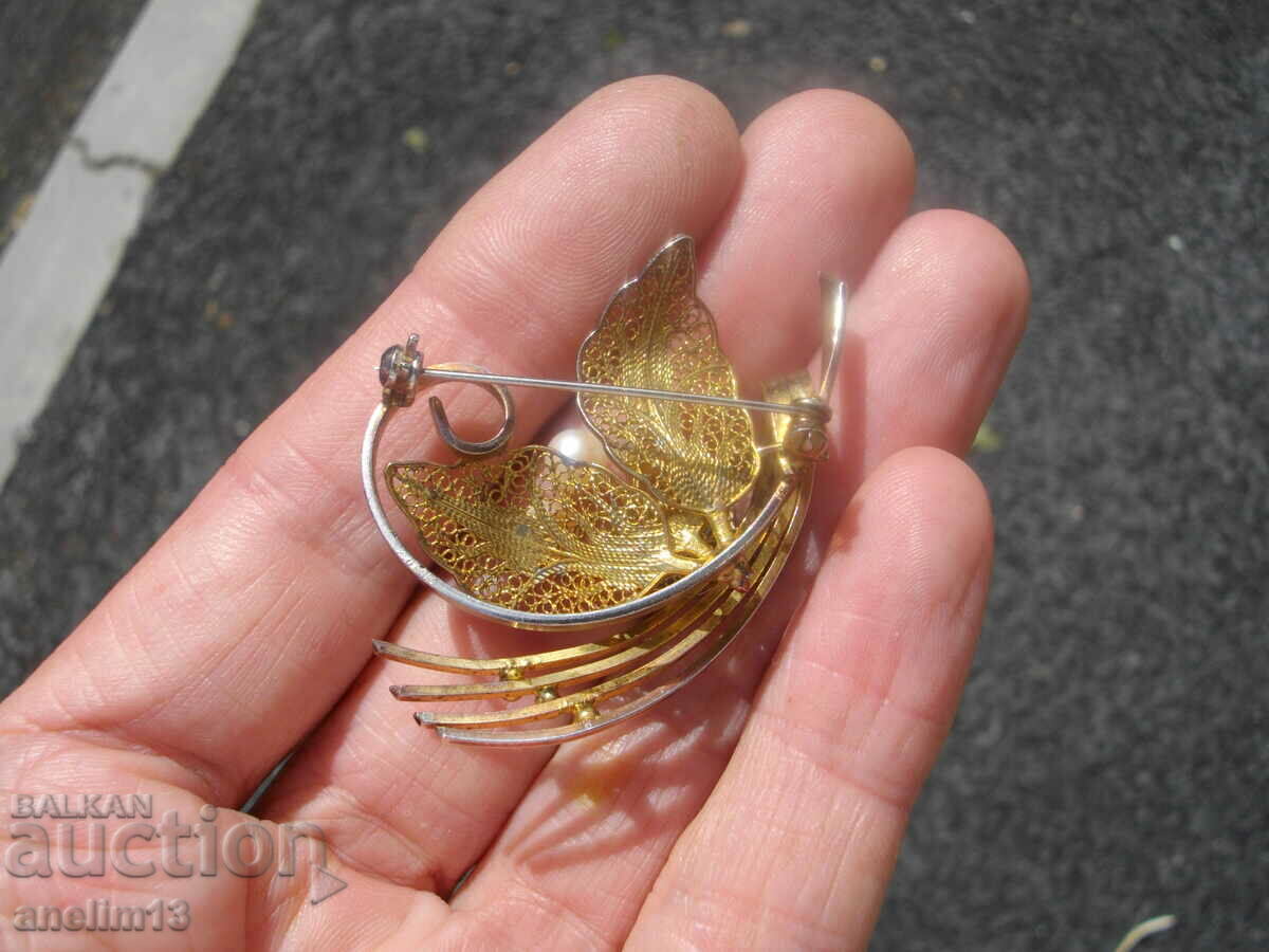 OLD PEARL BROOCH - 6 OLD PEARL BROOCH - 6