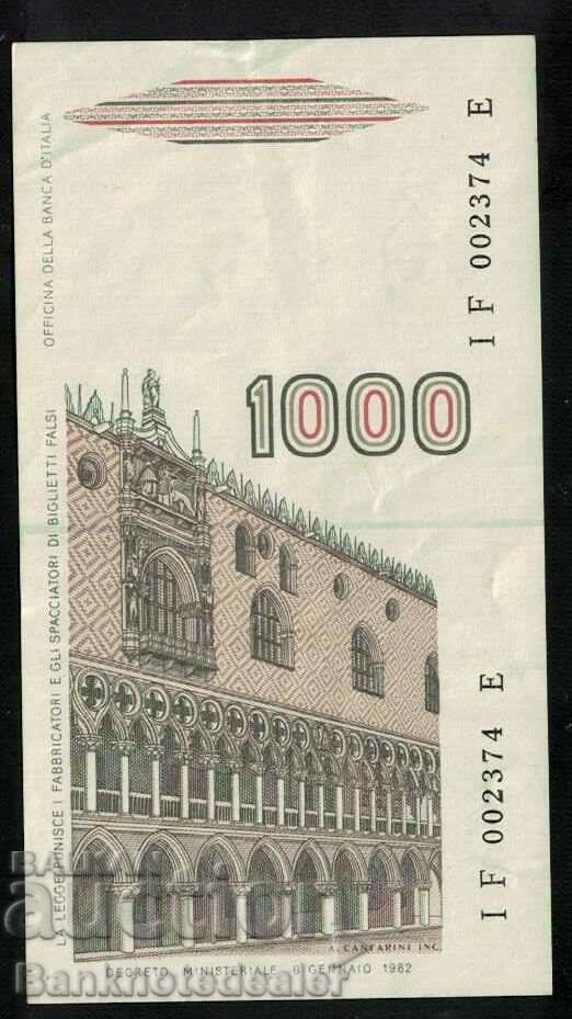 Italy 1000 Lire 1982 Pick 109 Ref 0524