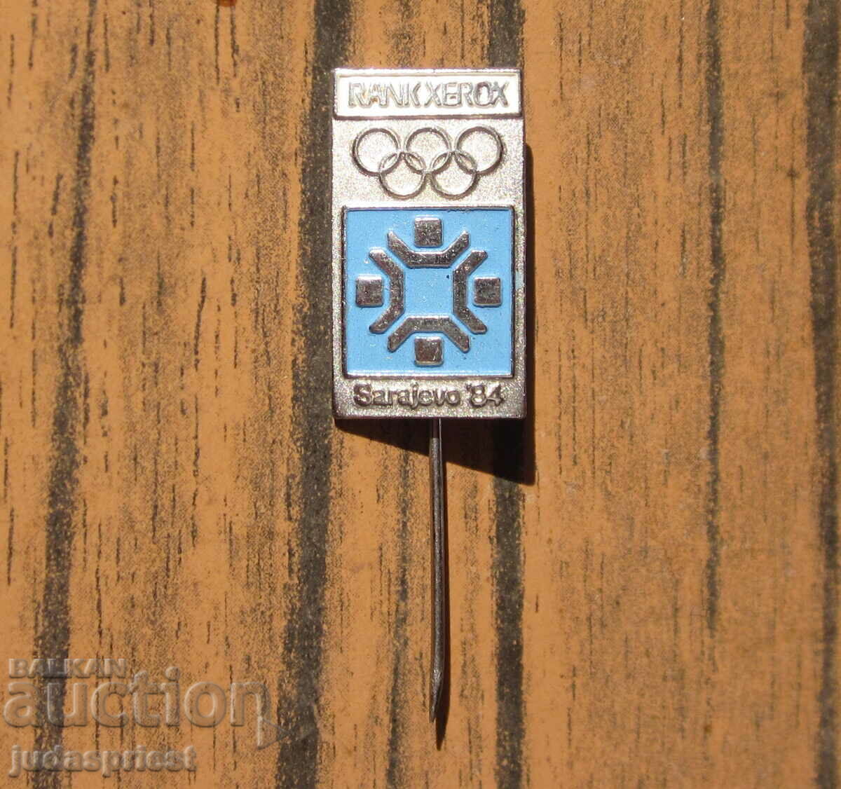 Olympic badge sign Winter Olympics Sarajevo 1984 with price 20.00 BGN | € 10.23 Olympic badge sign Winter Olympics Sarajevo 1984 with price 20.00 BGN | € 10.23