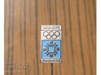 олимпийска значка знак зимна Олимпиада Сараево 1984 година