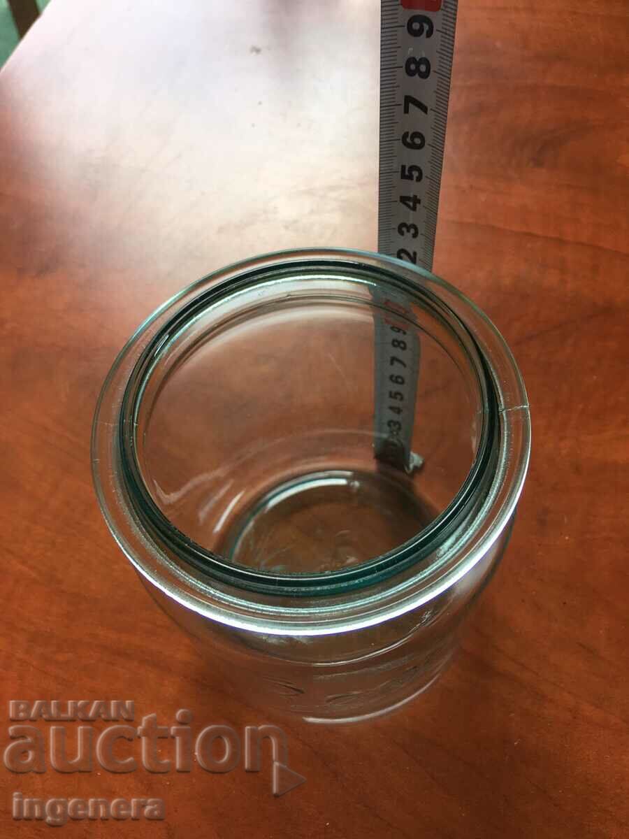 Auction JAR GLASS INSCRIPTION EMBOSSED Auction JAR GLASS INSCRIPTION EMBOSSED