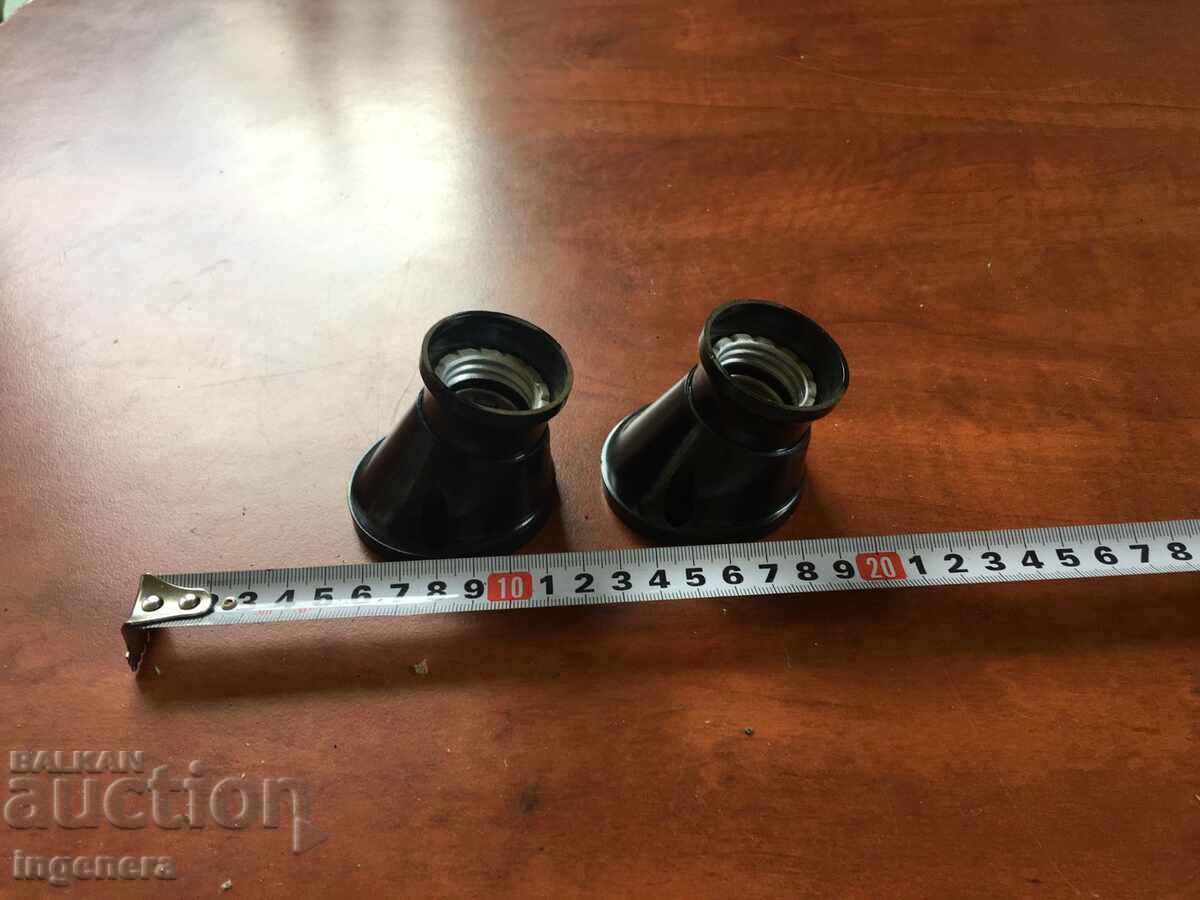 SOCKET INCLINED WALL RETRO BAKELITE-2 NO - 5 SOCKET INCLINED WALL RETRO BAKELITE-2 NO - 5