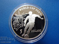 RS(42) New $5 1991 Olympic UNC Rare