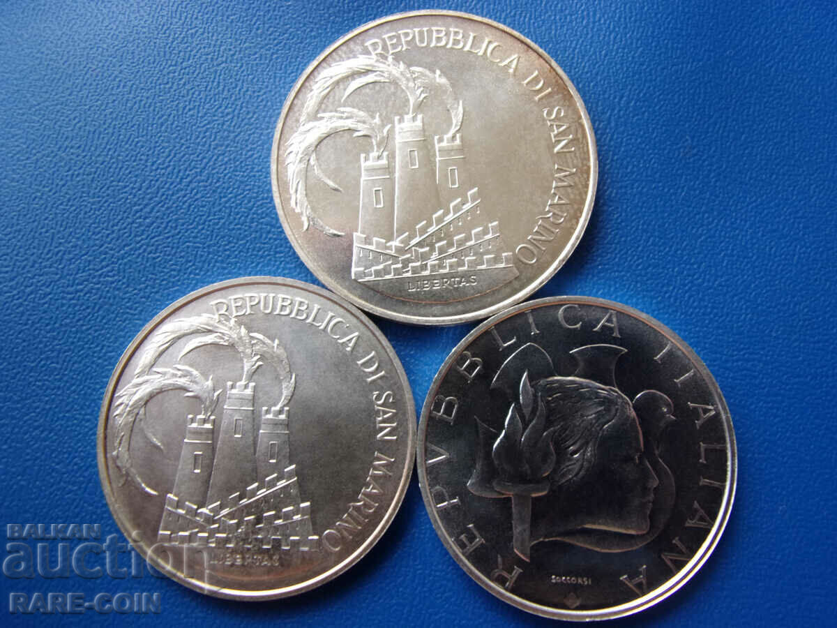RS(42)  Сан Марино-Италия Сет 1984  Олимпийски UNC Very Rare - 5
