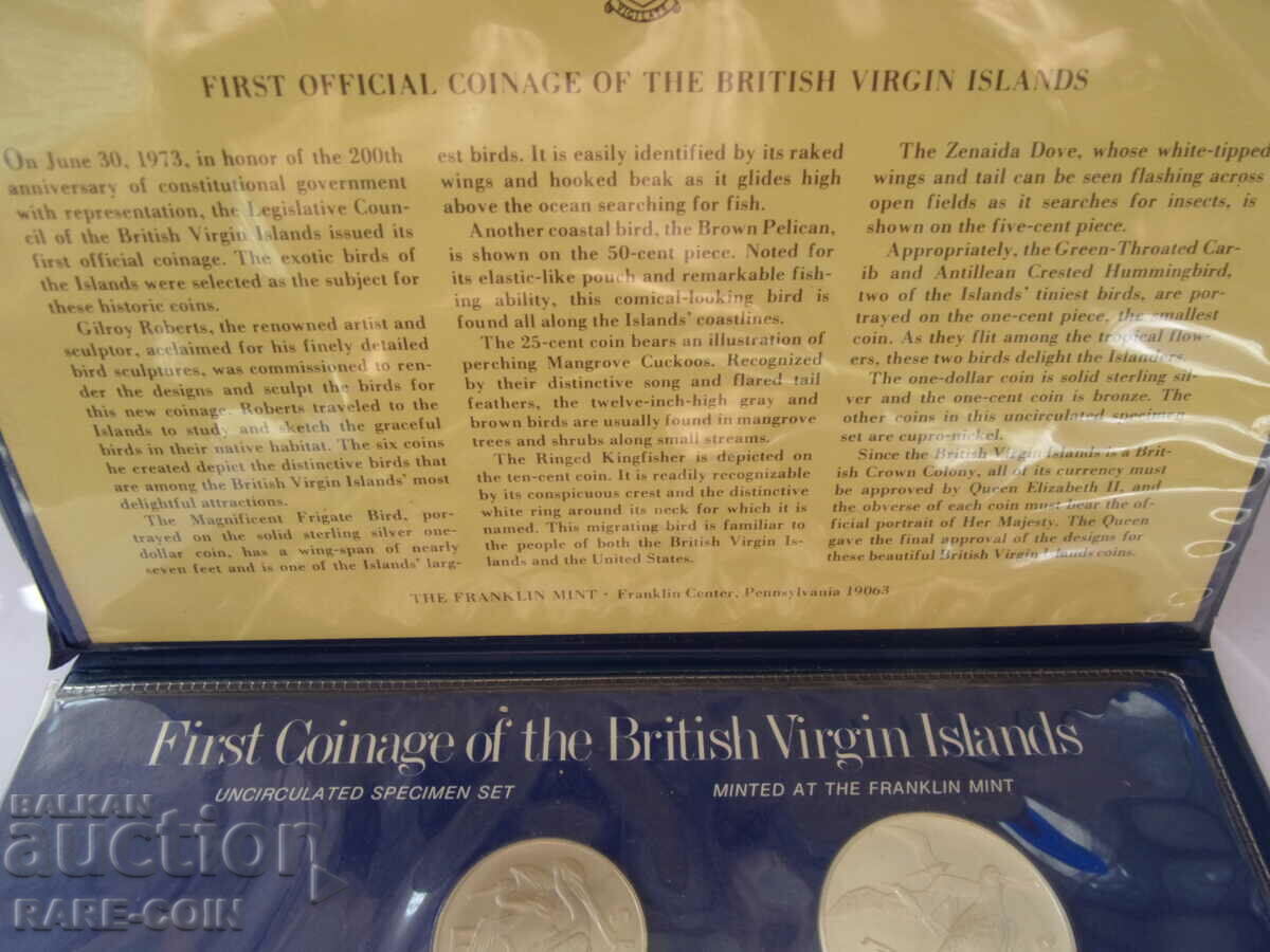 Livrarea RS(42) Set de probe UNC din Insulele Virgine 1973 Rar