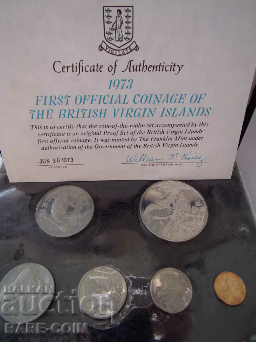 RS(42) Insulele Virgine UNC Specimen-PROOF set 1973 Rar cu preț € 61.36 | 120.01 BGN