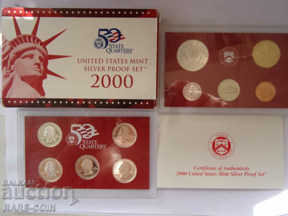 RS(42) USA UNC Silver-PROOF Set 2000 Rare