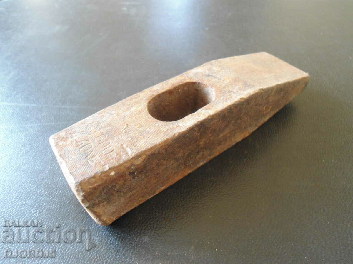 Auction  Old hammer, marking