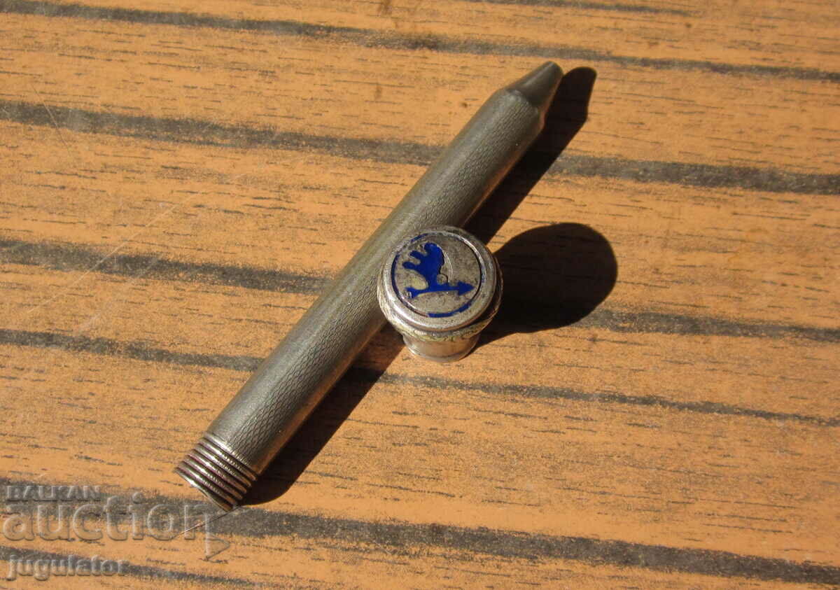 vintage 1930s skoda car metal advertising pencil