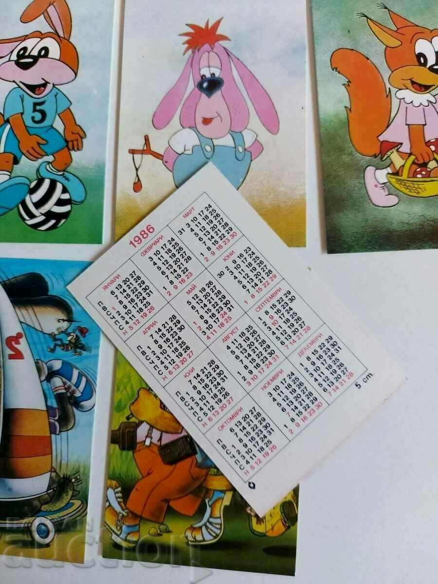 1986 CHILDREN'S HERO SERIES SOC CALENDARS CALENDAR LOT with price 15.00 BGN | € 7.67