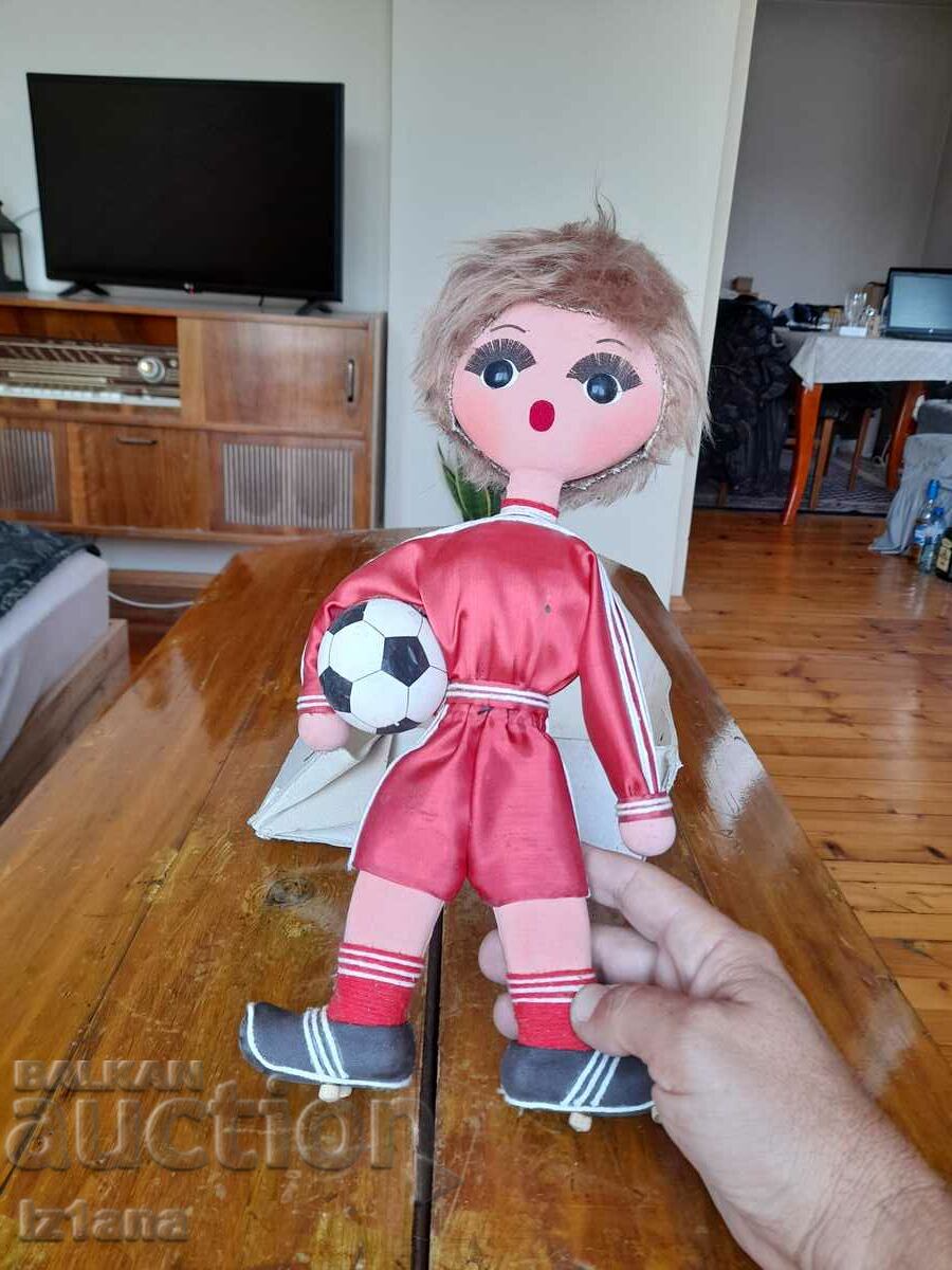 Old wall doll Football player with price 40.00 BGN | € 20.45