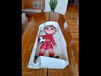 Old wall doll Football player